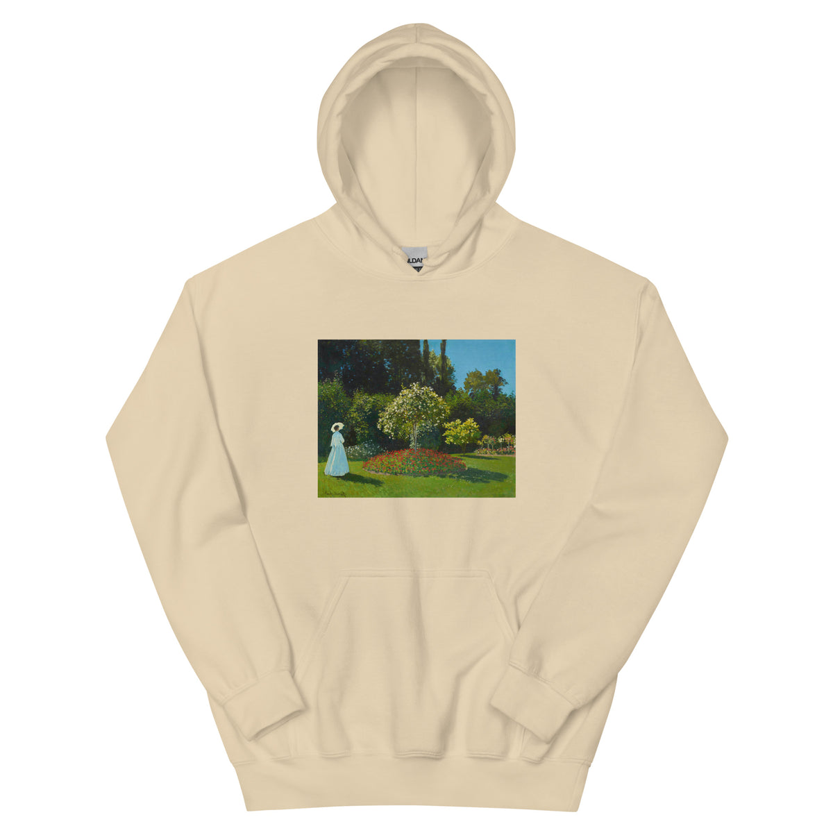 Sand Hoodie Claude Monet S Lady In The Garden Famous Painting Essential