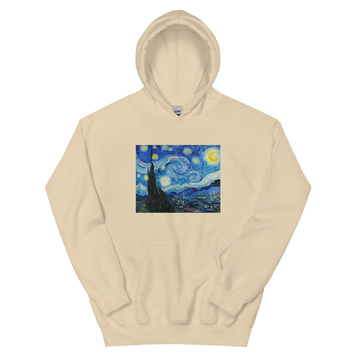 Sand Hoodie Vincent Van Gogh S The Starry Night Famous Painting Essential