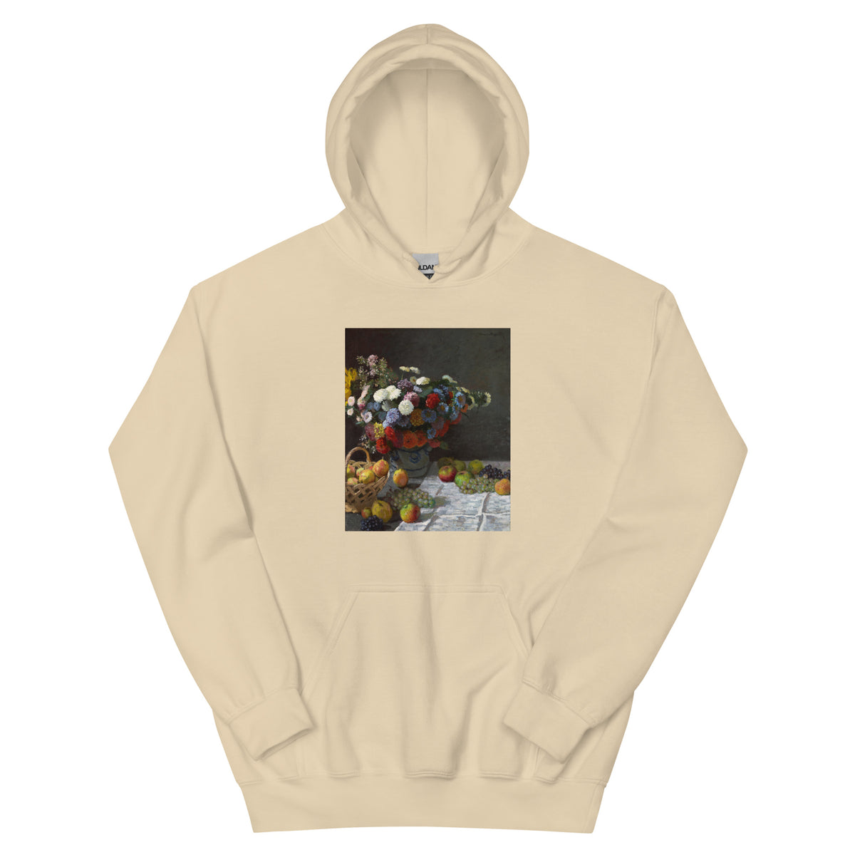 Sand Hoodie Still Life With Flowers And Fruit Essential