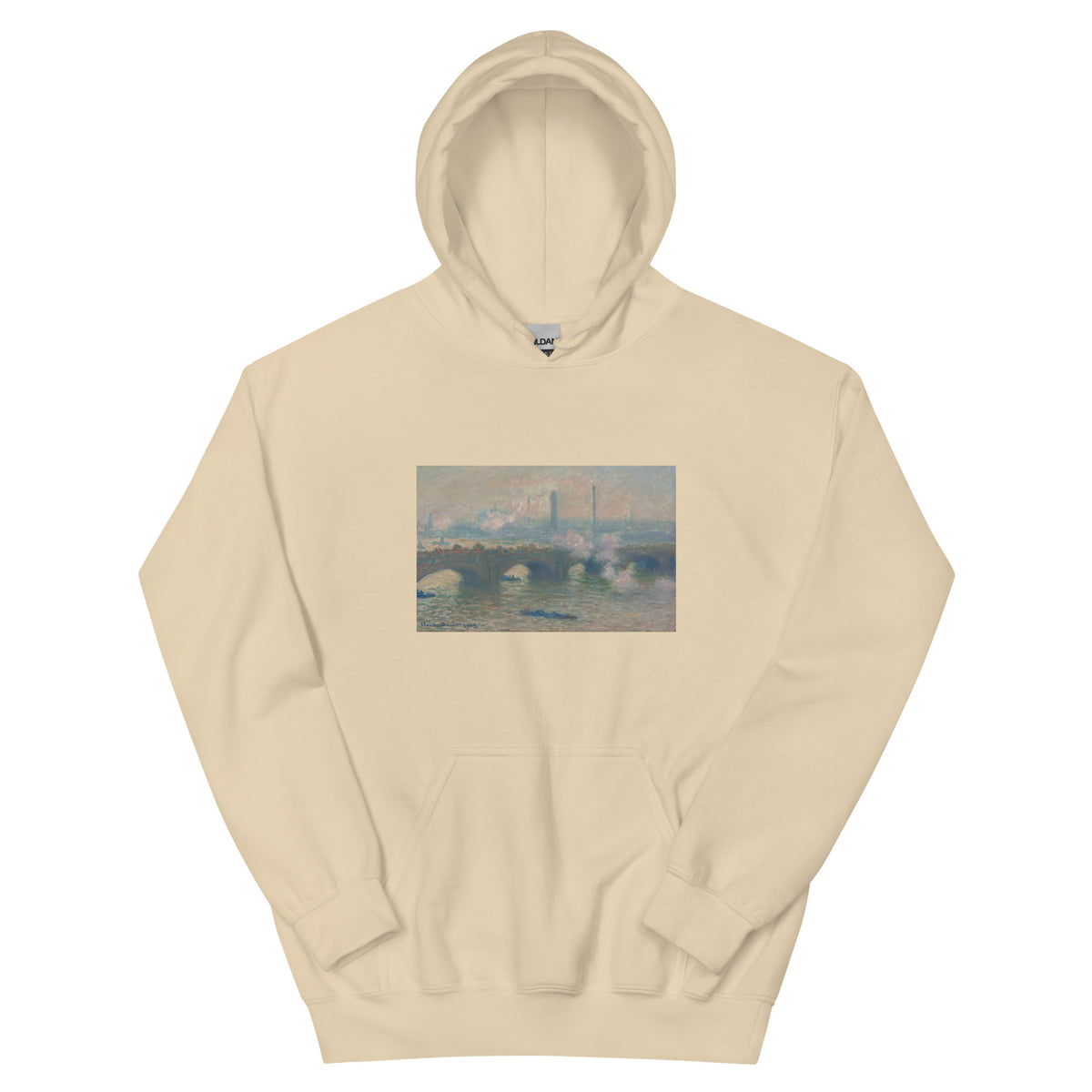 Sand Hoodie Waterloo Bridge Gray Day Essential