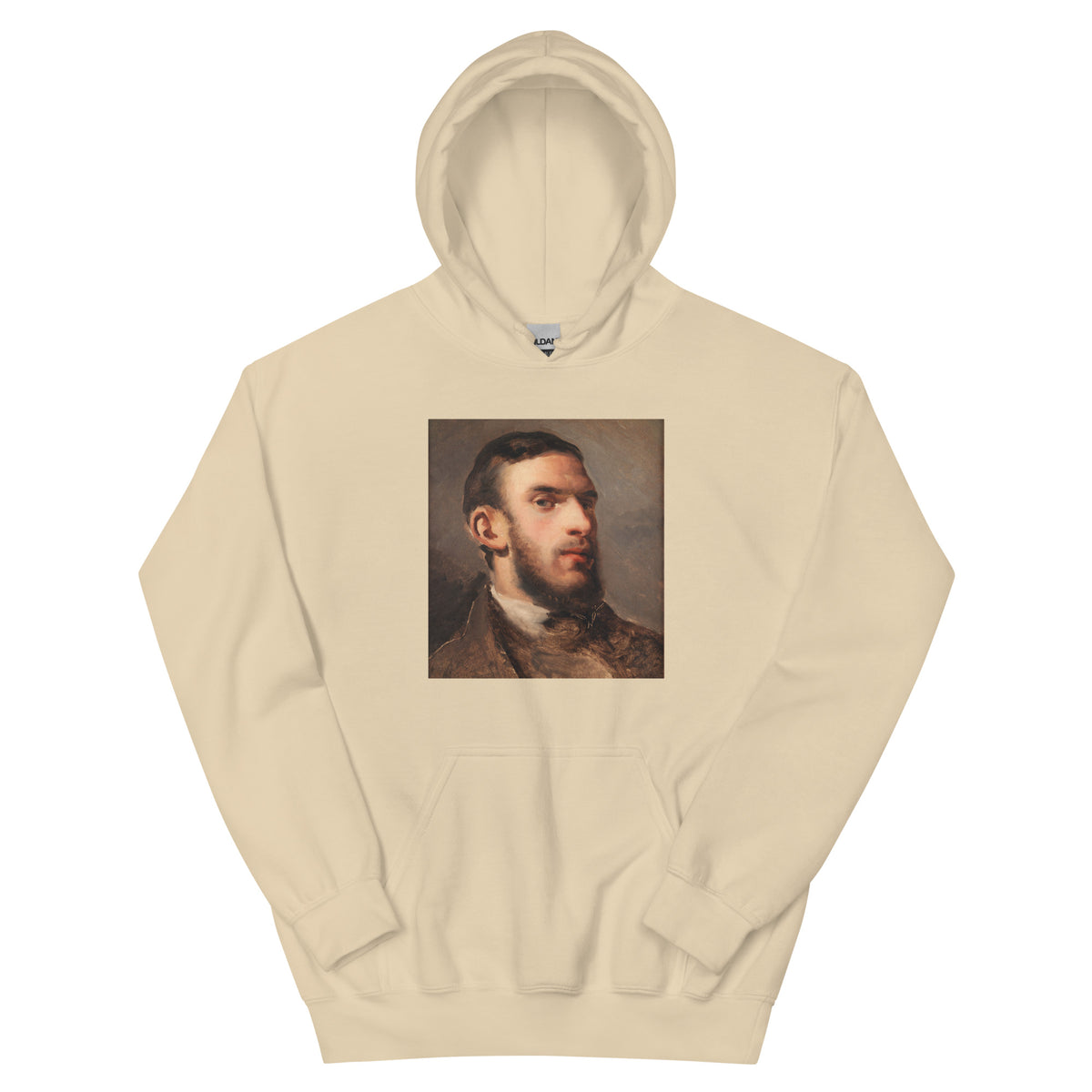 Sand Hoodie Self-Portrait Painting In High Resolution Essential