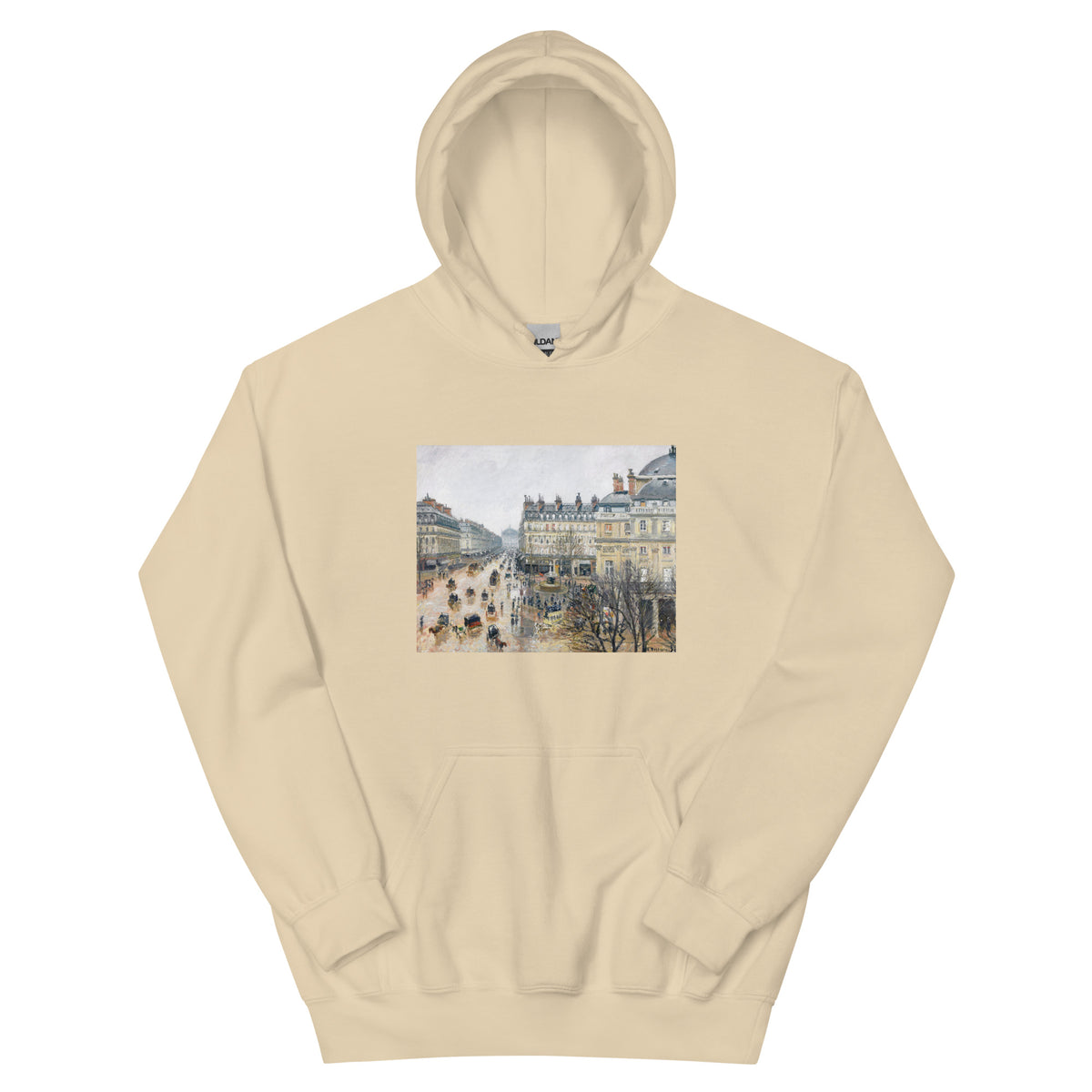 Sand Hoodie French Theater Square Paris Painting In High Resolution Essential