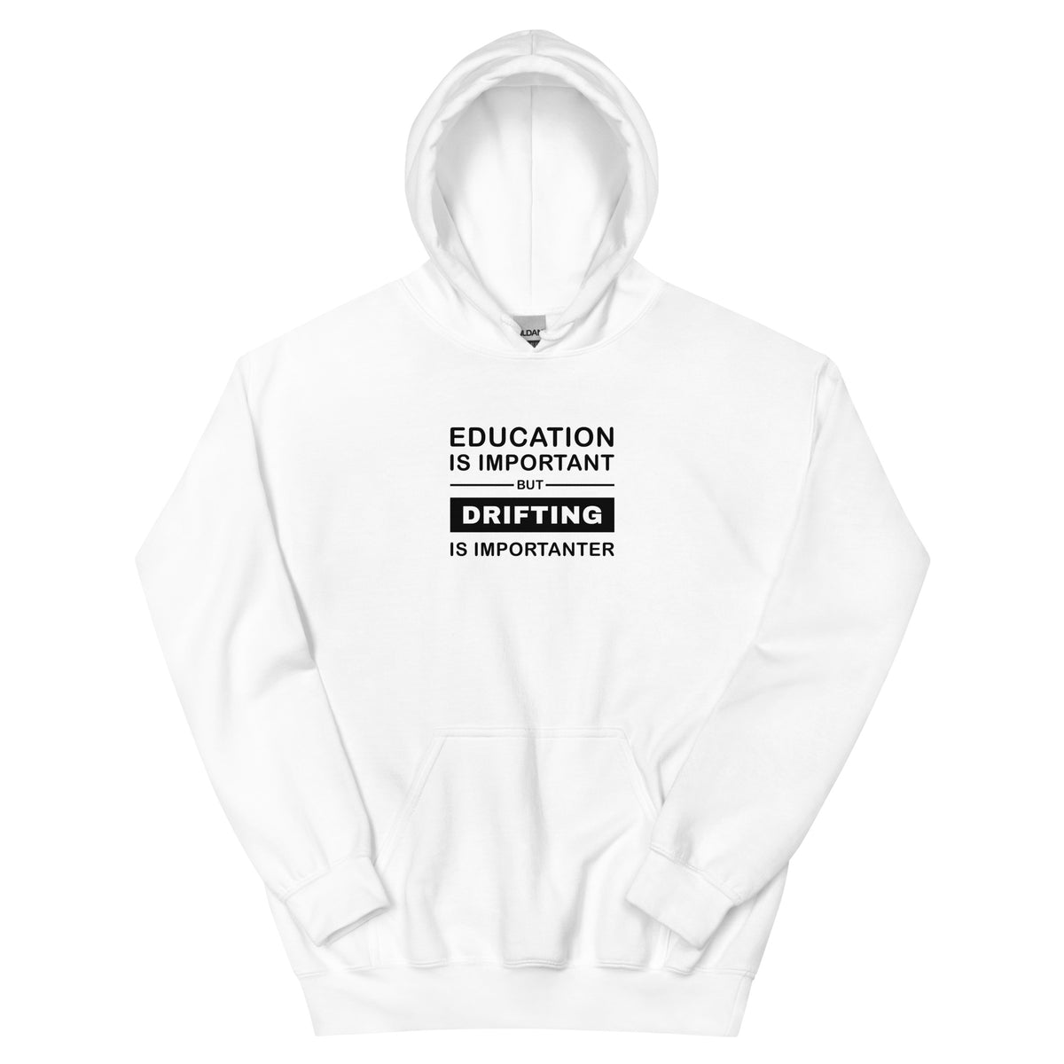 White Hoodie Drifting Is Importanter Essential