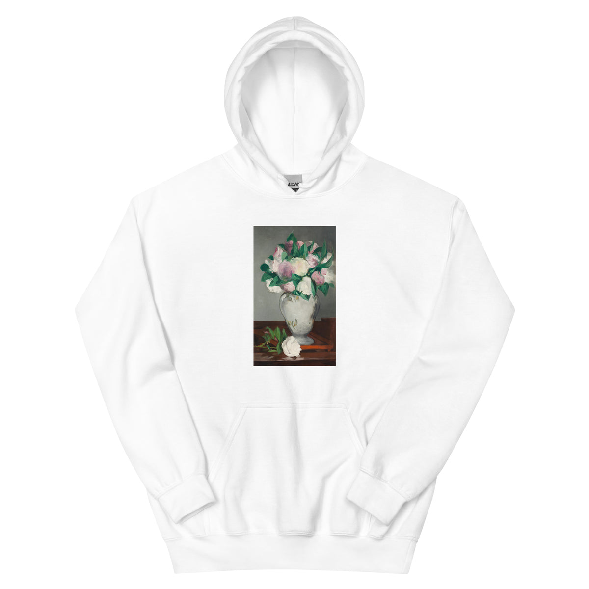 White Hoodie Peonies Painting In High Resolution Essential