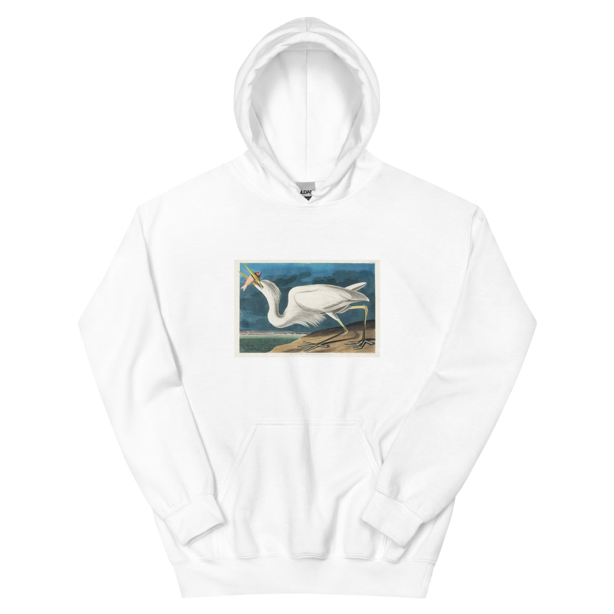 White Hoodie Great White Heron Essential