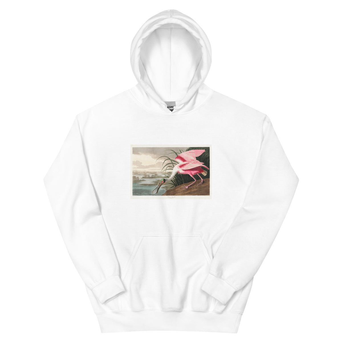 White Hoodie Roseate Spoonbill Essential