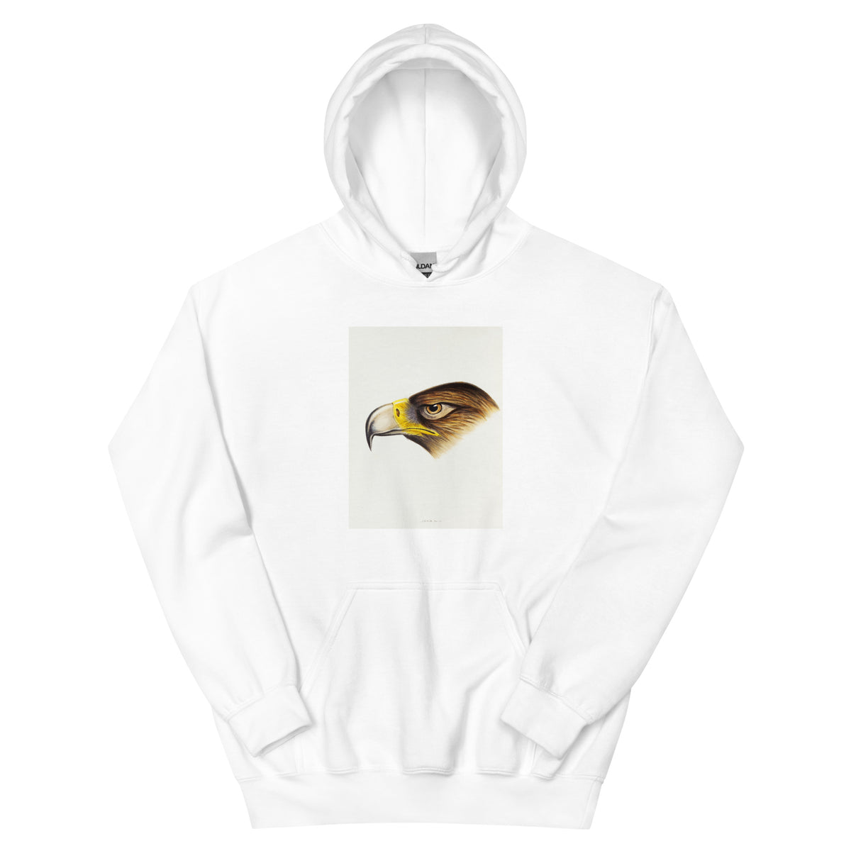 White Hoodie Wedge-Tailed Eagle Aquila Fucosa Illustrated Essential