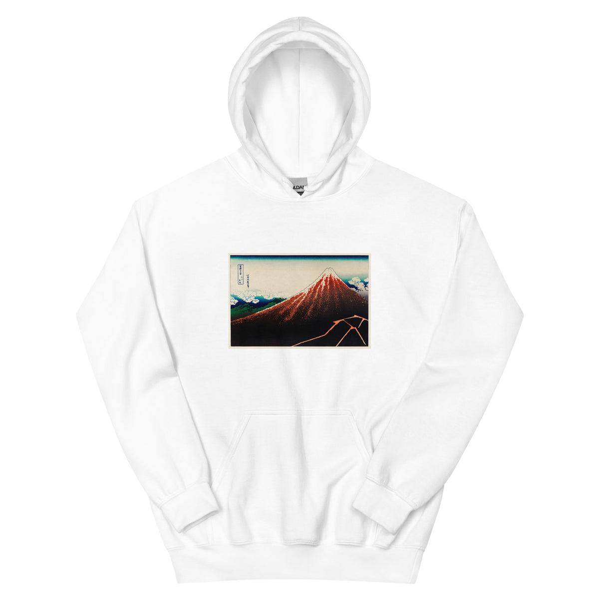 White Hoodie Sanka Hakuu - Katsushika Hokusai 1760 Essential