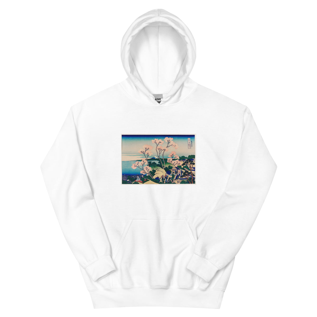 White Hoodie Goten-Yama Hill Shinagawa On The Tokaido - Katsushika Hokusai 1760 Essential