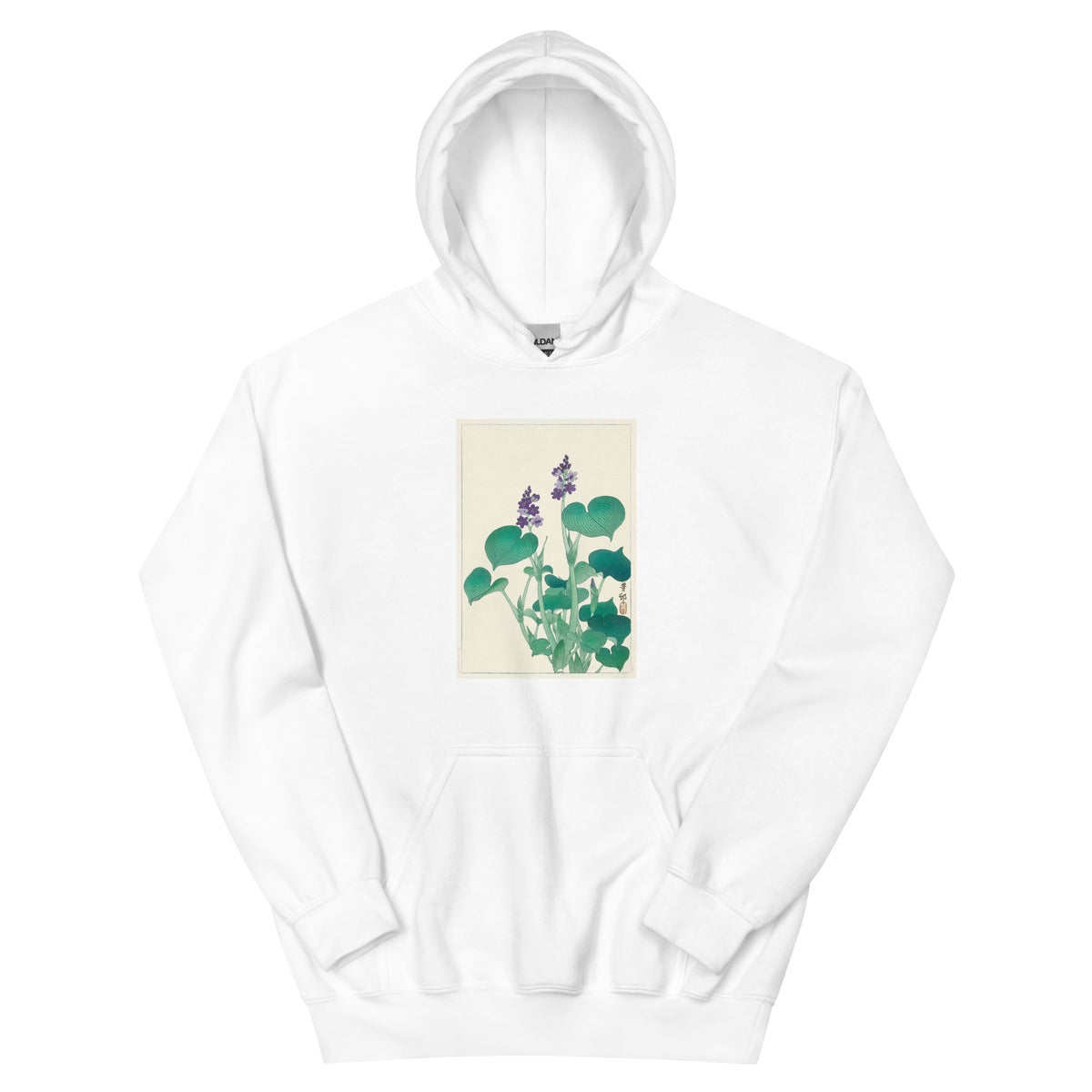White Hoodie Blooming Hosta - Ohara Koson 1920 Essential
