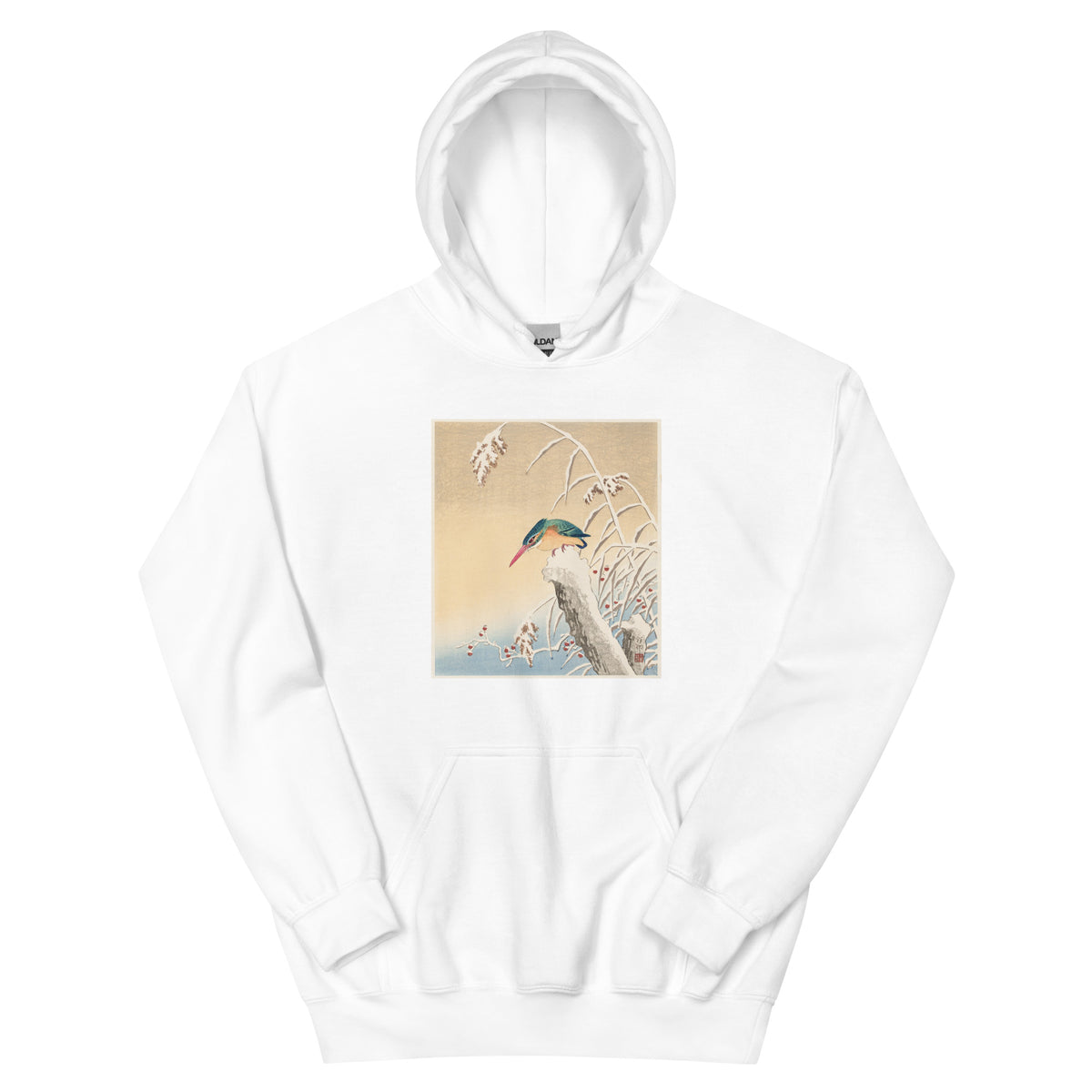 White Hoodie Kingfisher In The Snow - Ohara Koson 1925 Essential