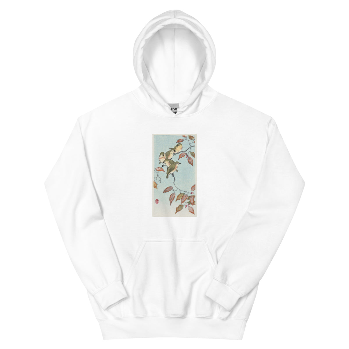 White Hoodie Birds On A Branch - Ohara Koson 1900 Essential