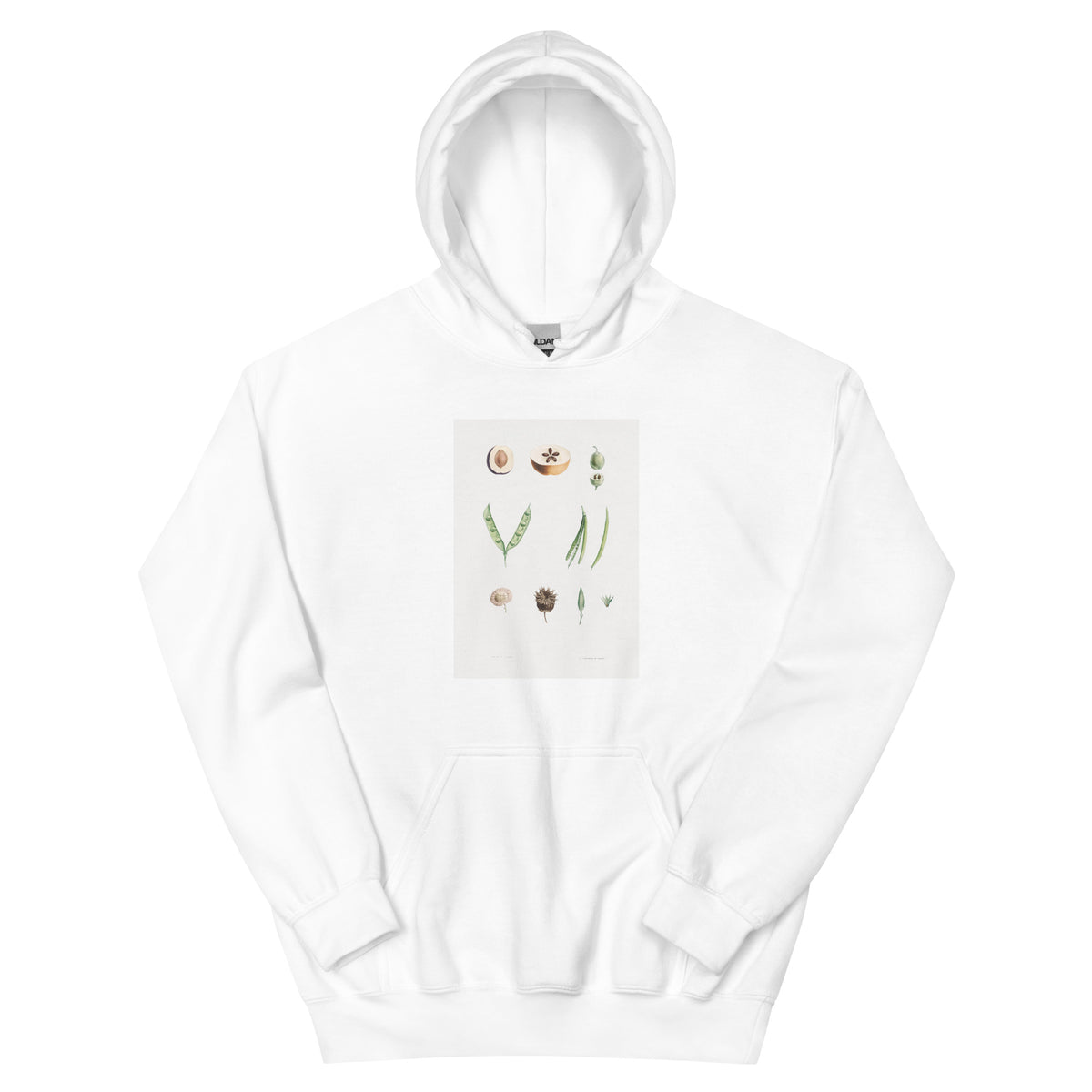 White Hoodie Plants Part - Pierre-Joseph Redoute 1759 Essential