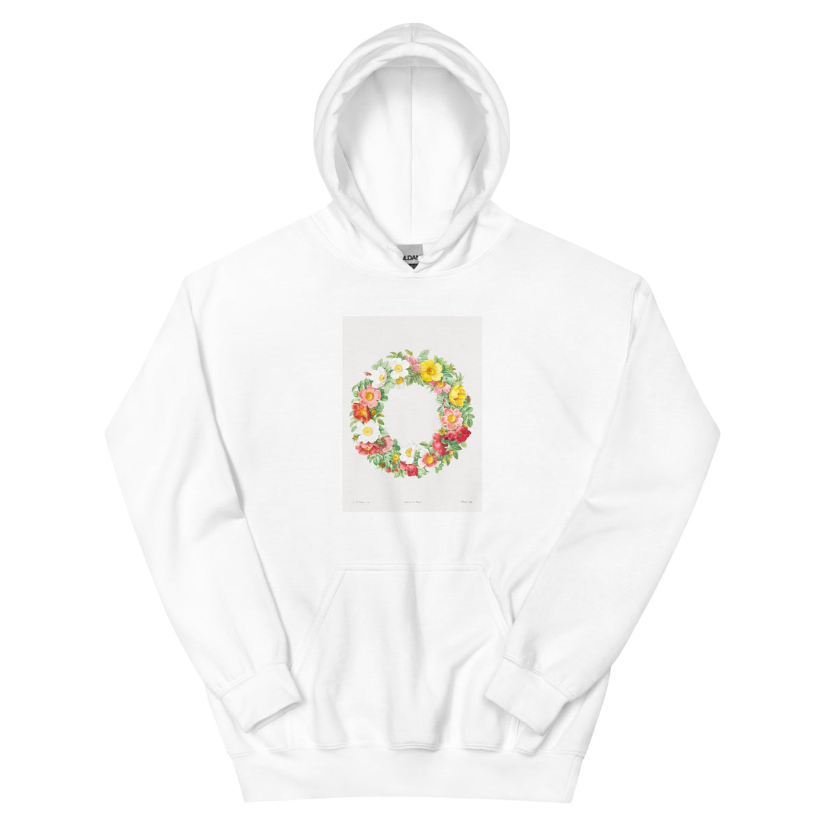 White Hoodie Roses Essential