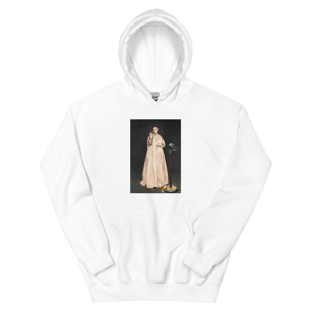 White Hoodie Young Lady In 1866 Painting In High Resolution Essential