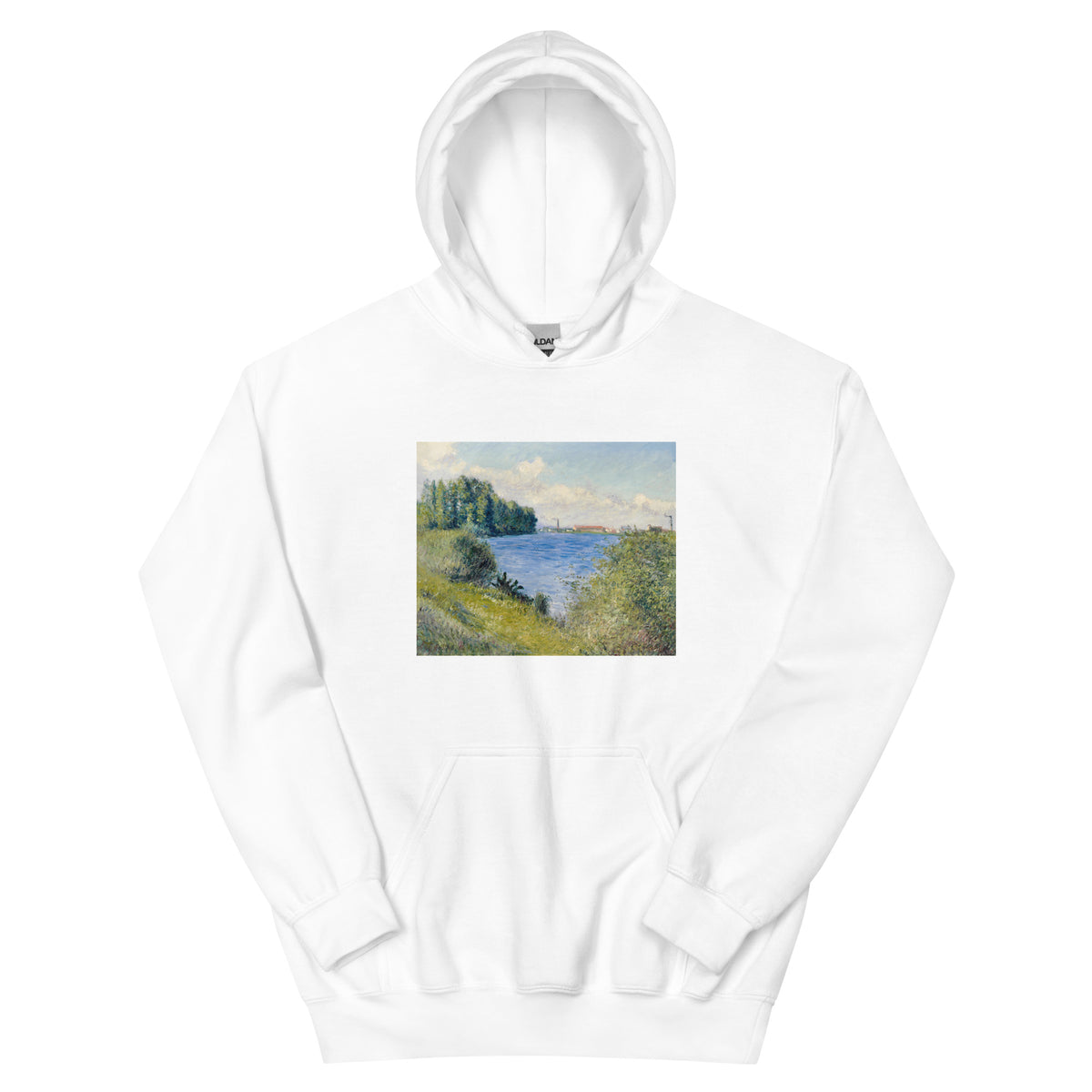 White Hoodie The Seine At Argenteuil Painting In High Resolution Essential