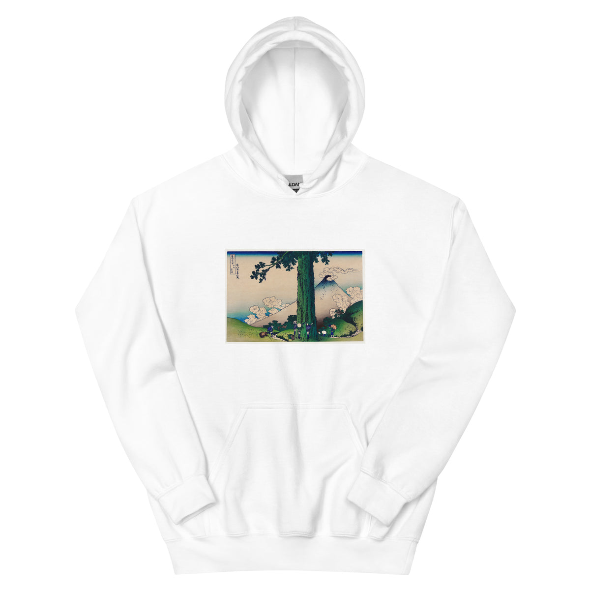 White Hoodie Mishima Pass In Kai Province - Katsushika Hokusai 1760 Essential