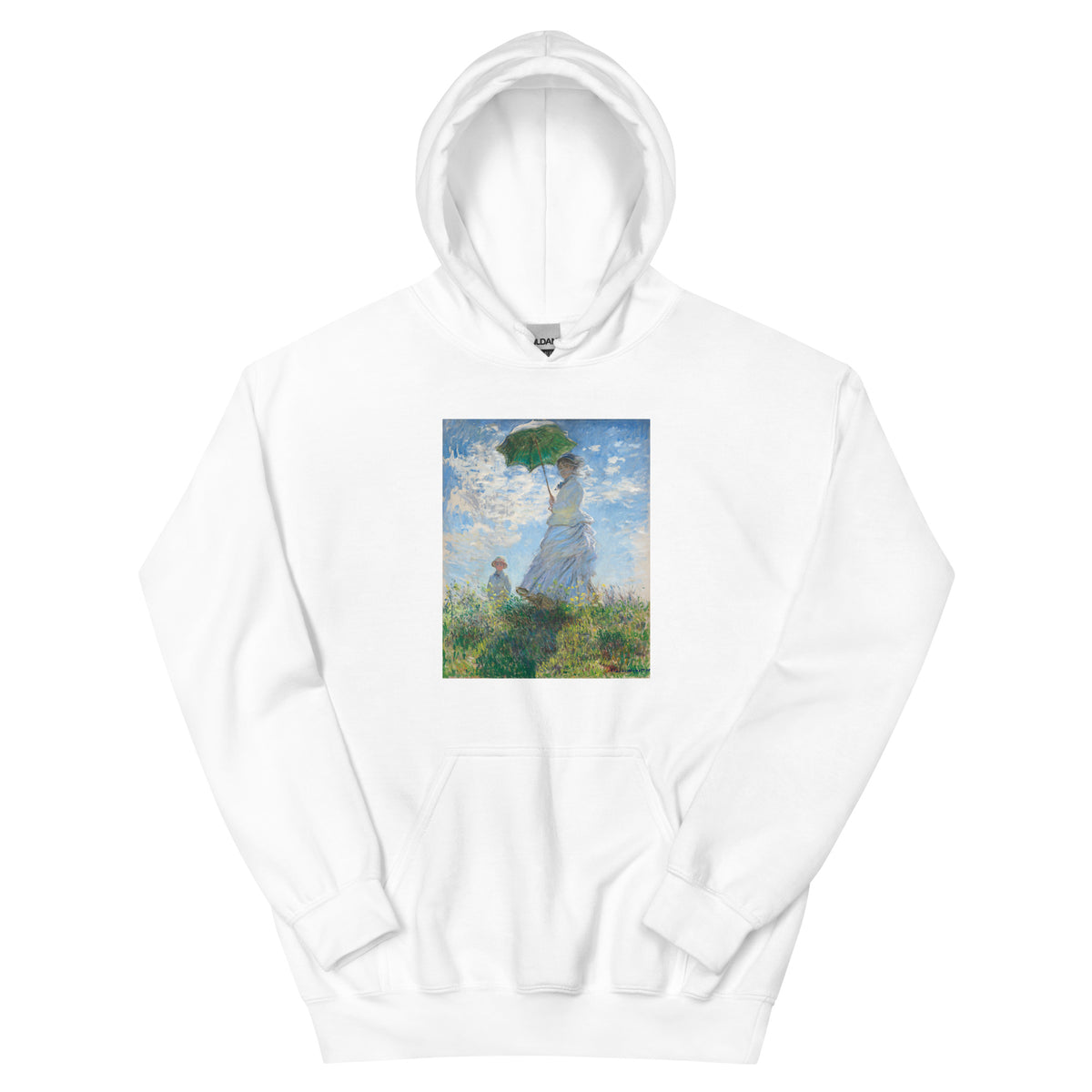 White Hoodie Claude Monet S Madame Monet And Her Son Woman With A Parasol Famous Painting Essential