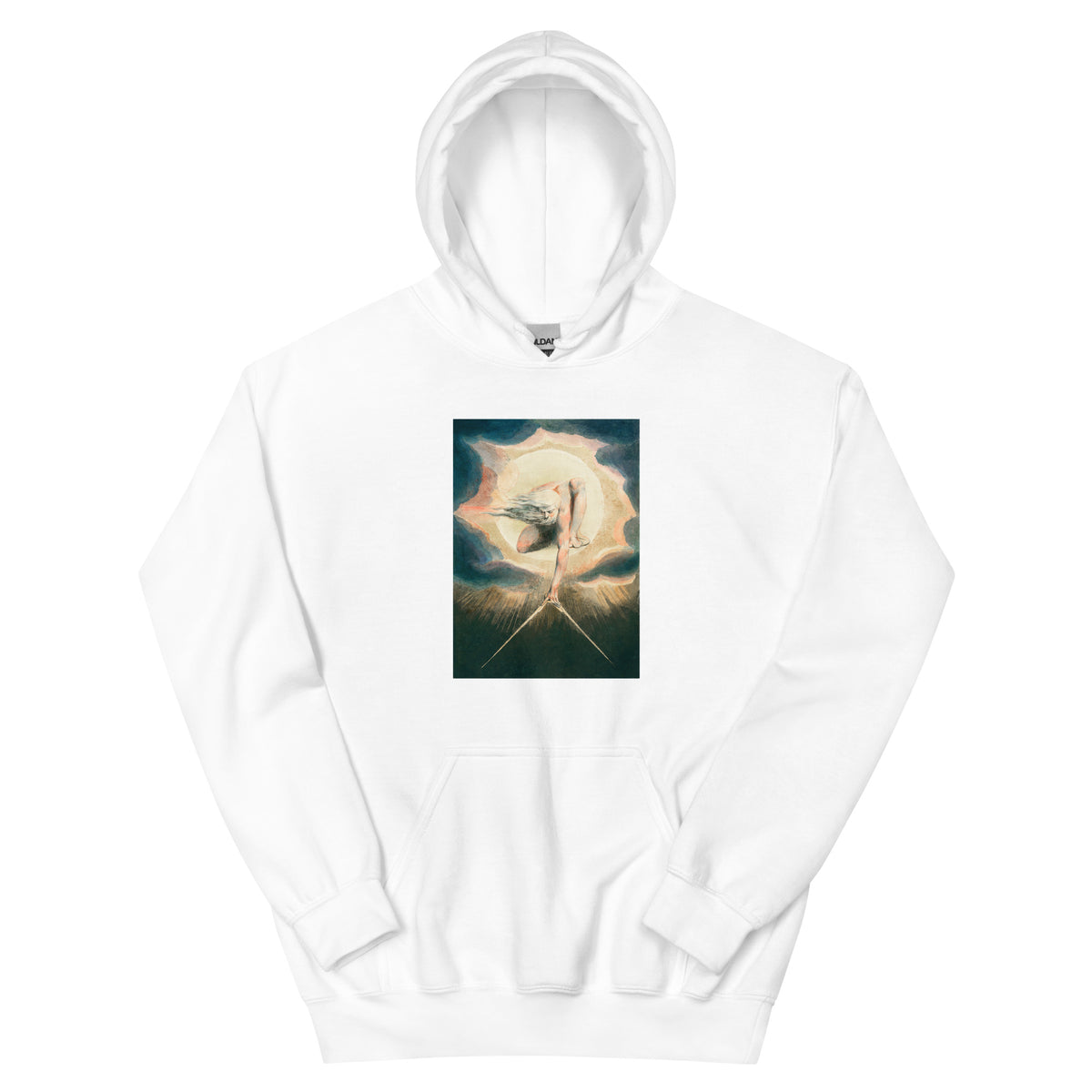 White Hoodie Ancient Of Days Setting A Compass To The Earth Illustration - William Blake 1794 Essential