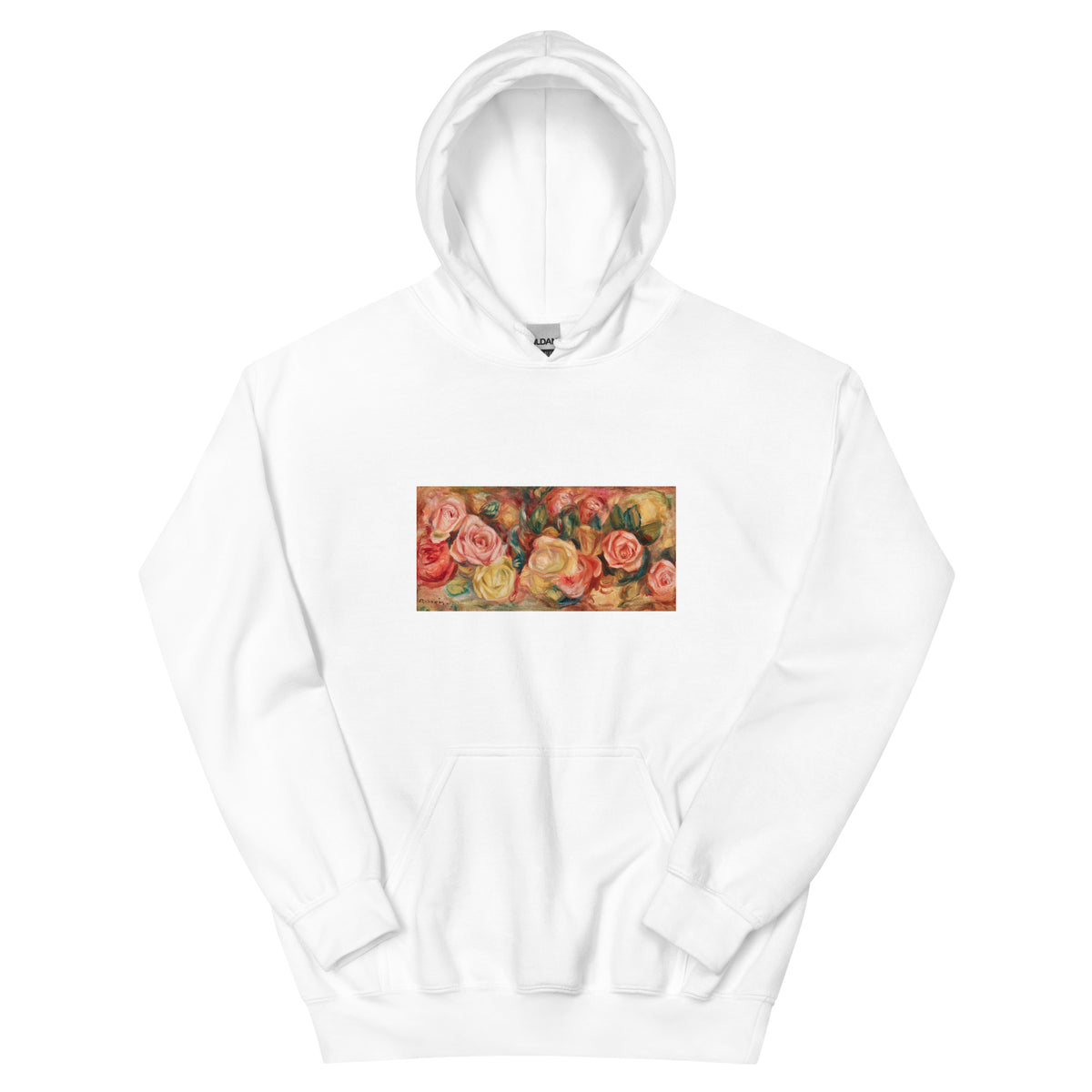 White Hoodie Roses Renoir Essential