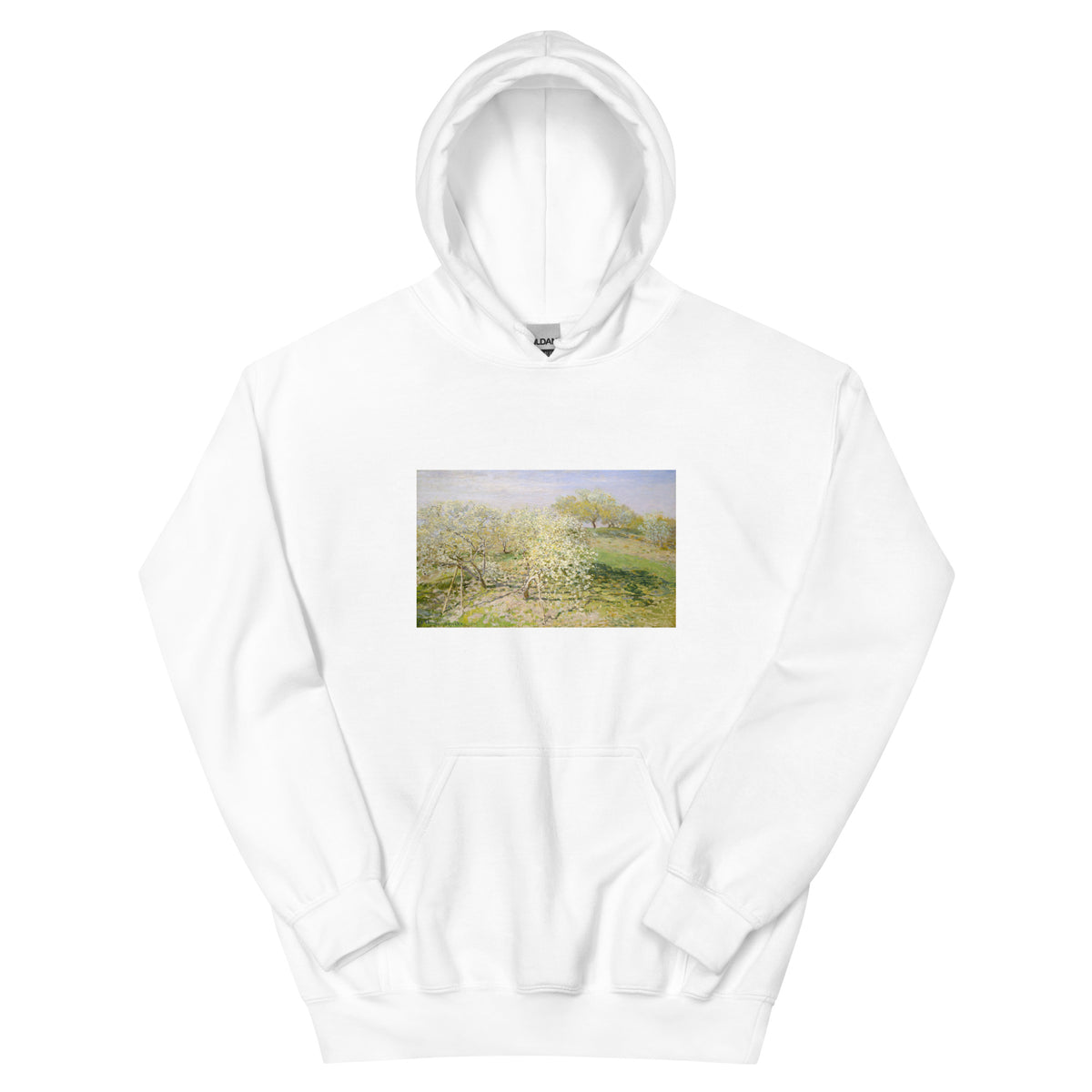 White Hoodie Spring Fruit Trees In Bloom Essential