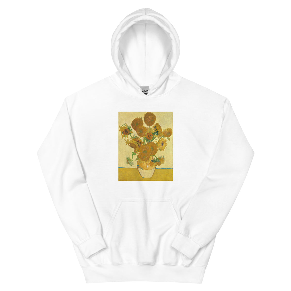 White Hoodie Vincent Van Gogh S Sunflowers Famous Still Life Painting Essential