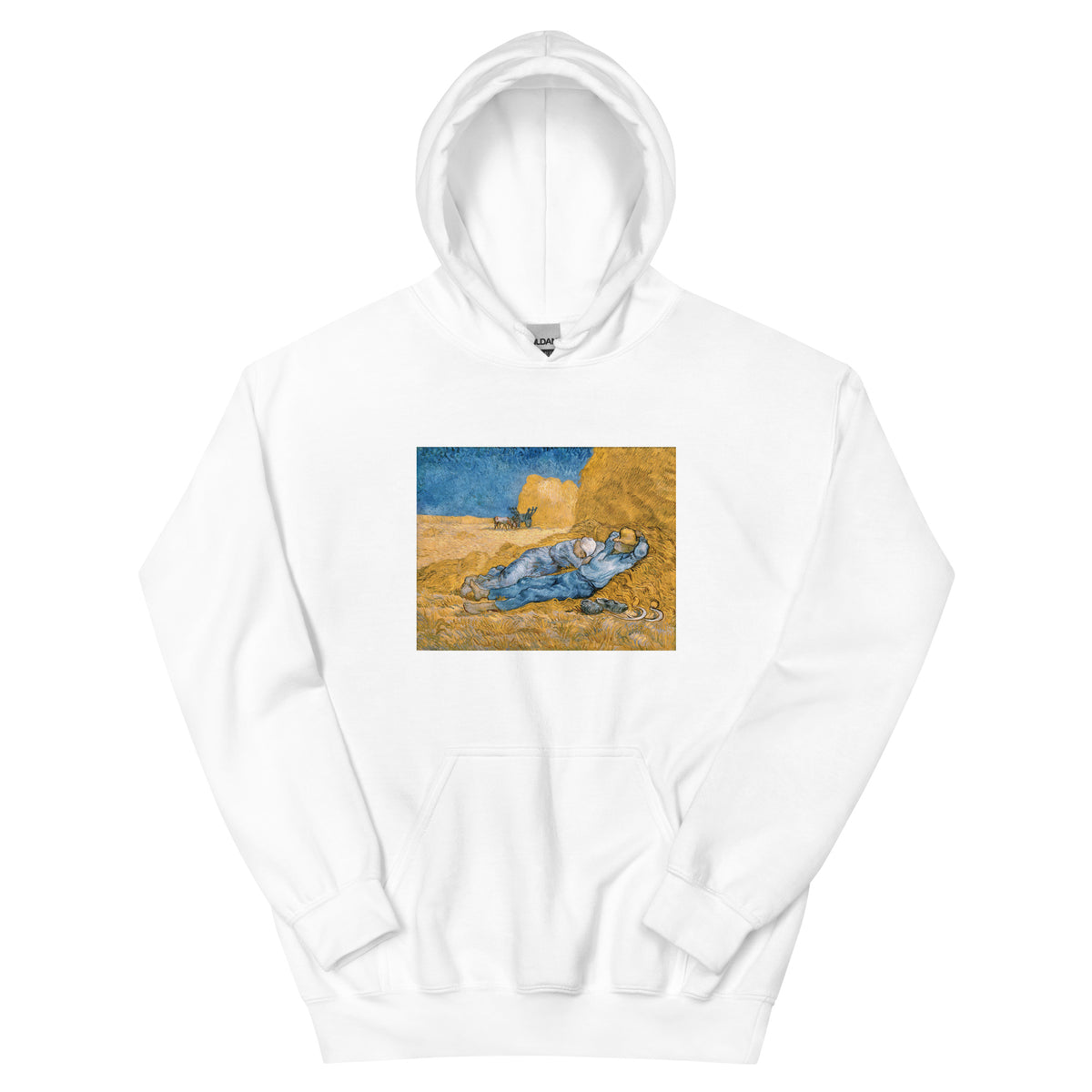 White Hoodie Vincent Van Gogh S The Siesta Famous Painting Essential