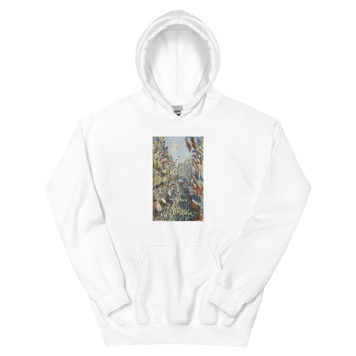 White Hoodie Claude Monet S The Rue Montorgueil In Paris Famous Painting Essential