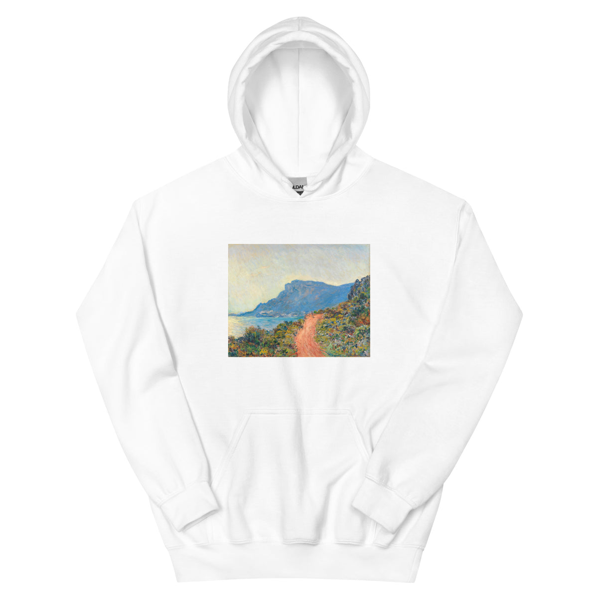 White Hoodie La Corniche Near Monaco Essential