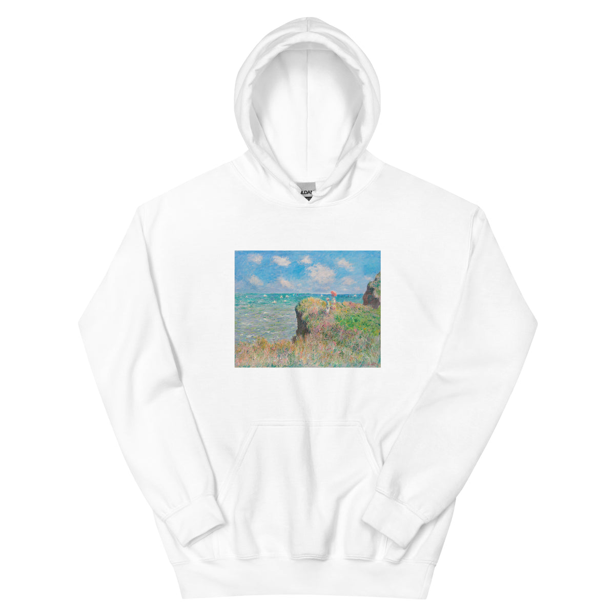 White Hoodie Cliff Walk At Pourville Essential