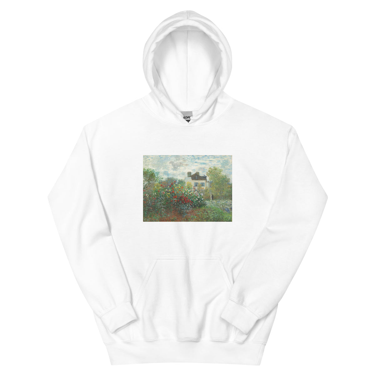 White Hoodie The Artist S Garden In Argenteuil A Corner Of The Garden With Dahlias Essential