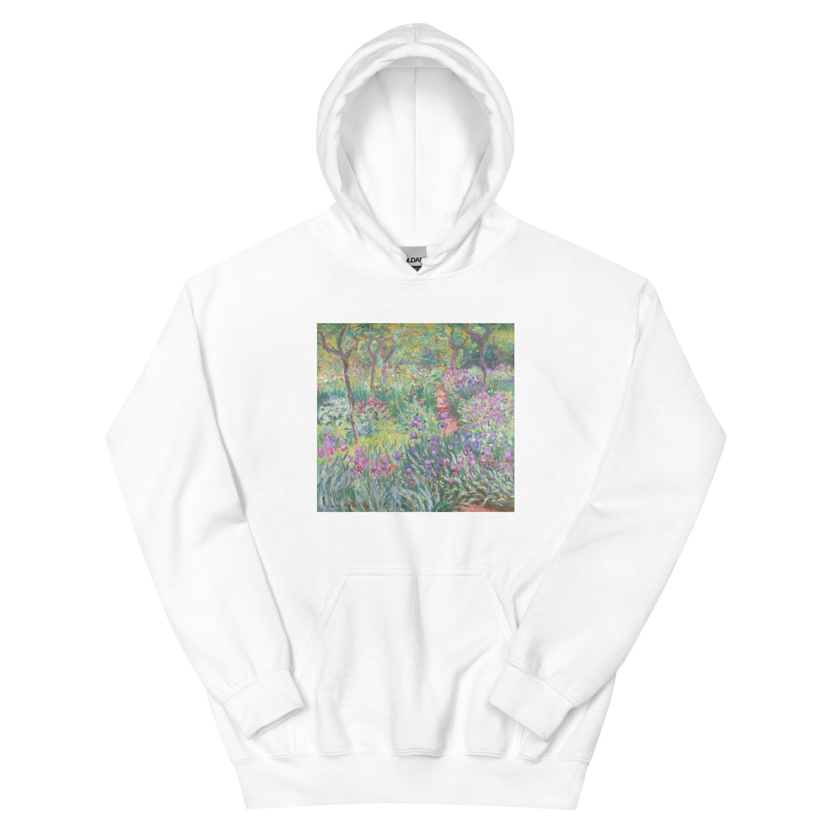 White Hoodie The Artist Garden In Giverny Essential