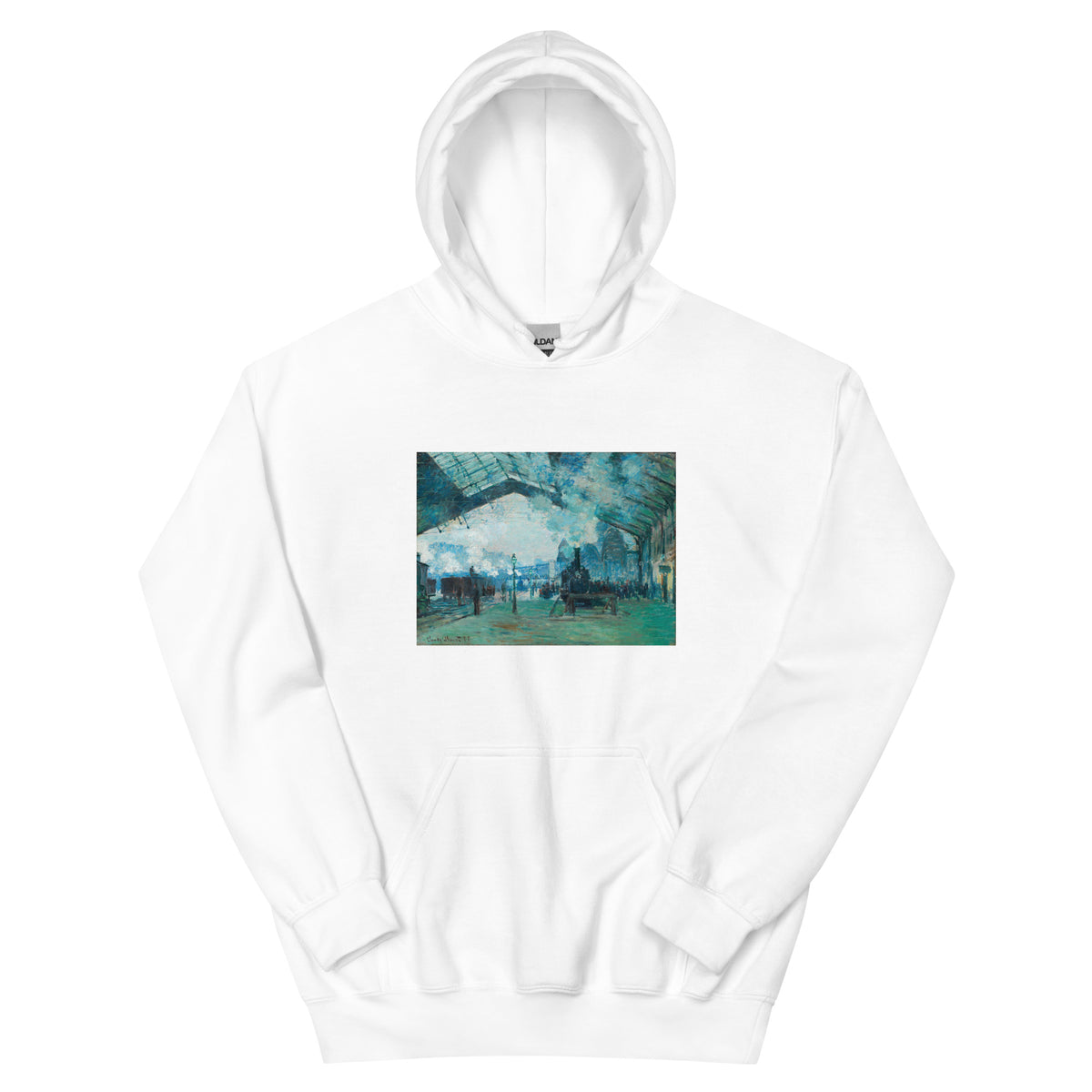 White Hoodie Arrival Of The Normandy Train Gare Saint-Lazare Essential