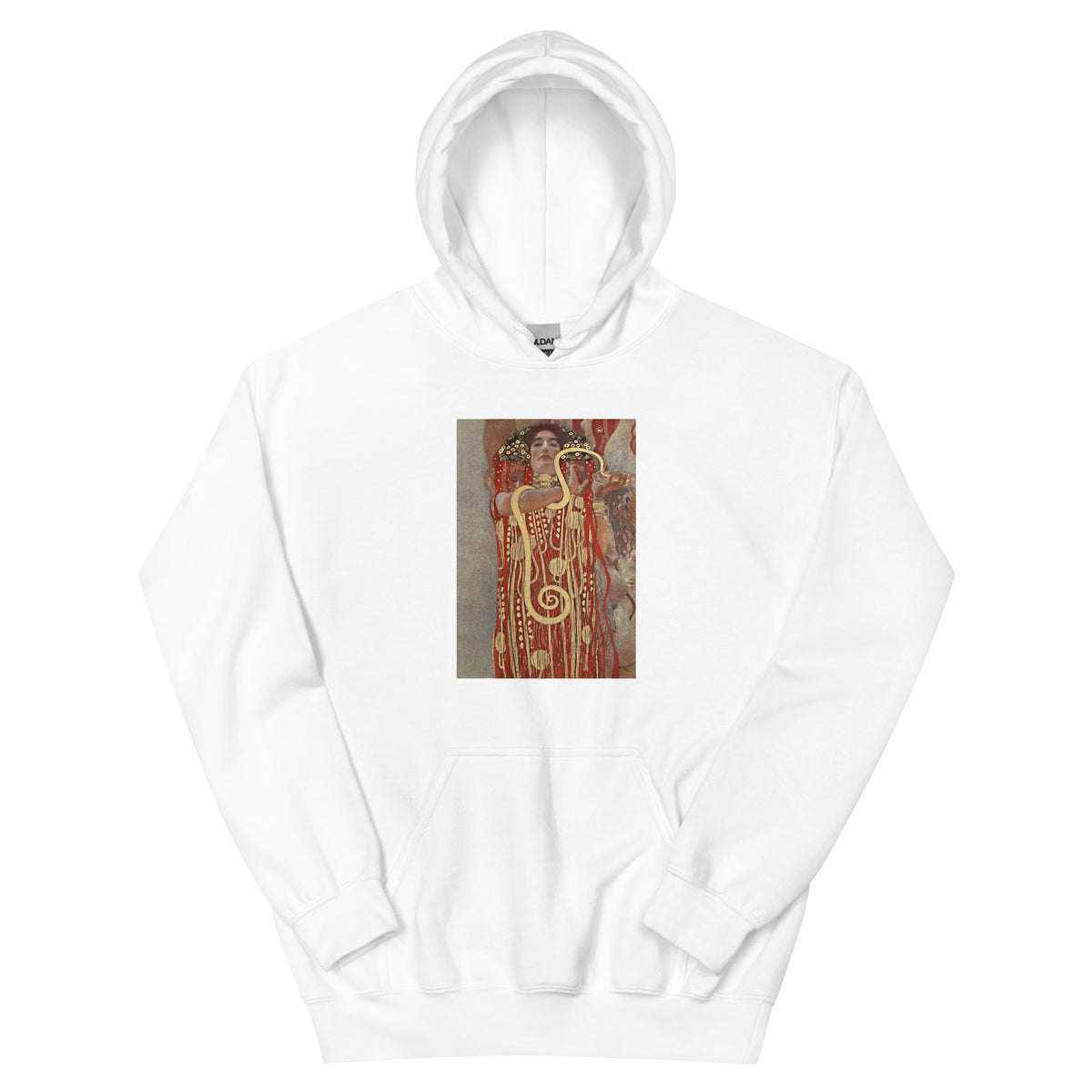 White Hoodie Gustav Klimt Hygieia Famous Painting Essential
