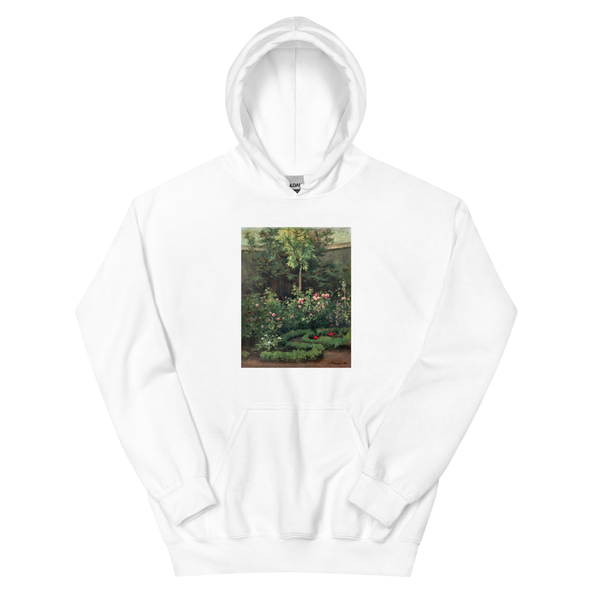 White Hoodie A Rose Garden Essential