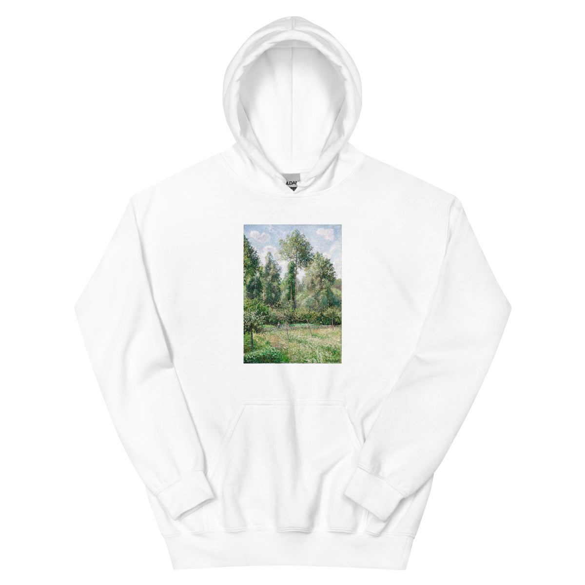 White Hoodie Poplars Eragny Essential