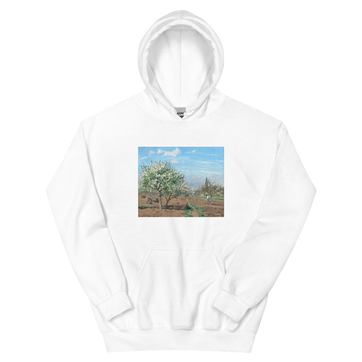 White Hoodie Orchard In Bloom Louveciennes Essential