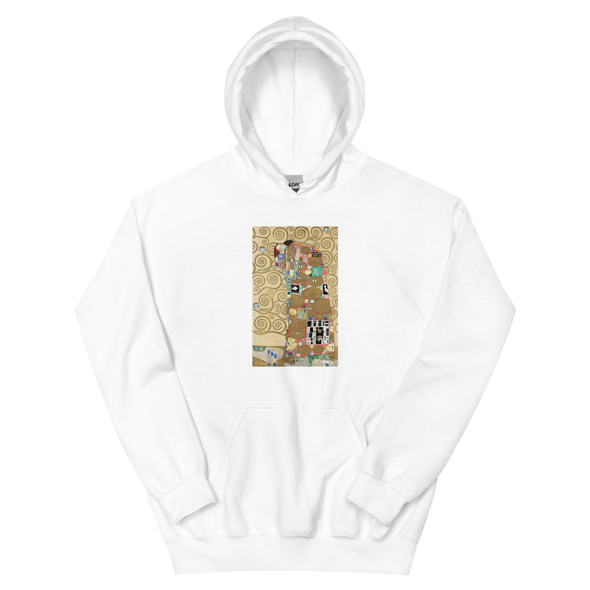 White Hoodie Gustav Klimt Fulfillment Famous Painting Essential