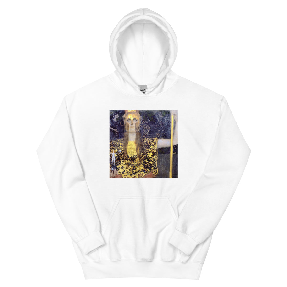 White Hoodie Gustav Klimt Pallas Athena Famous Painting Essential