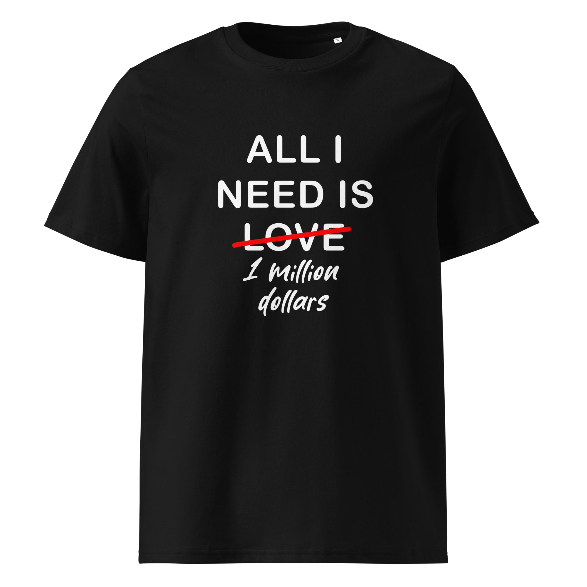 Black T-shirt All I Need Is 1 Million Dollars Premium