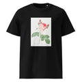 Black T-shirt Cabbage Rose Also Known As One Hundred-Leaved Rose Rosa Centifolia Premium