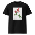Black T-shirt Red Cabbage Rose Also Known As Bengal Eyelet Rosa Indica Caryophyllea - Pierre-Joseph Redoute Original From The Library Of Congress 1817 Premium