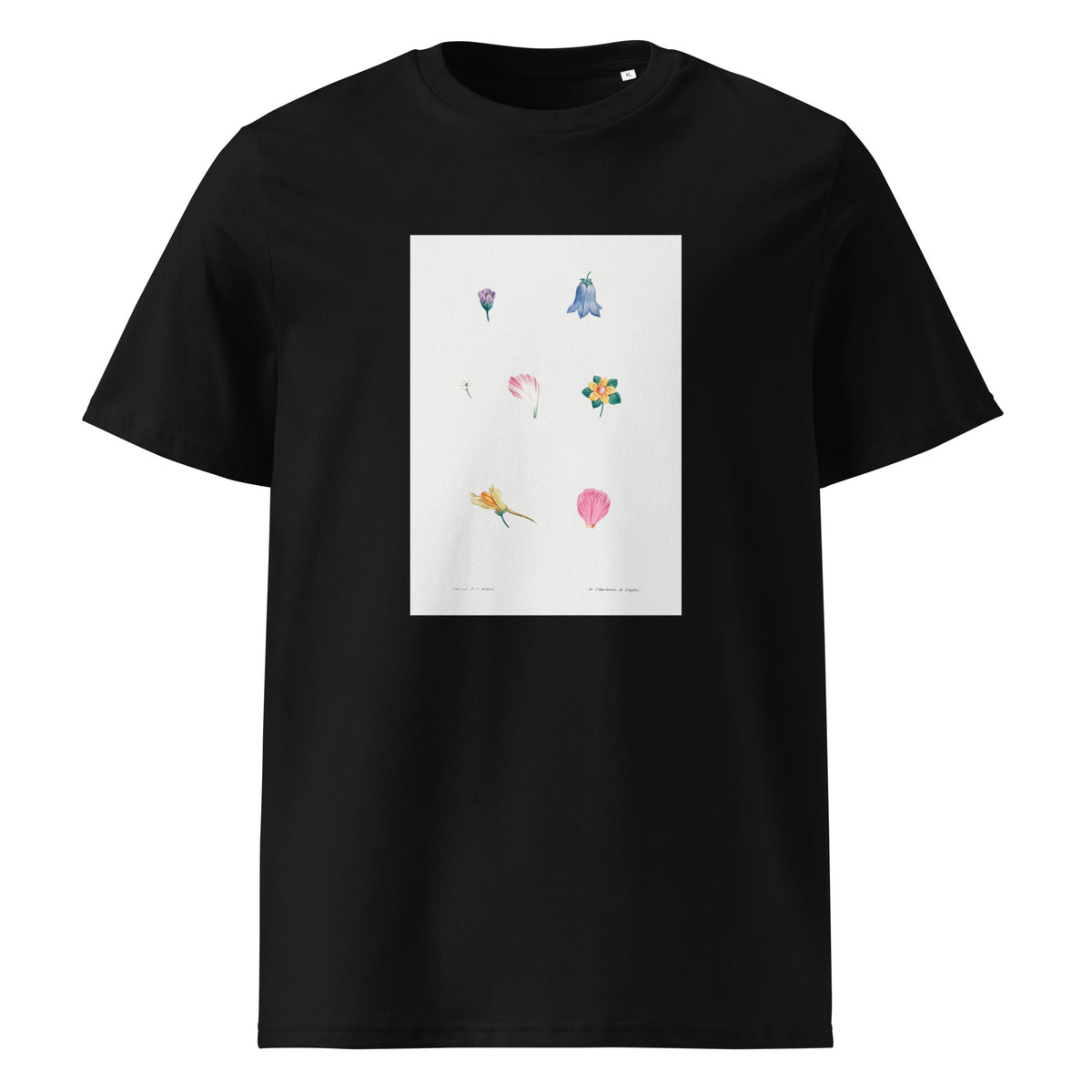 Black T-shirt Flower Set Redoute 1759 II Premium