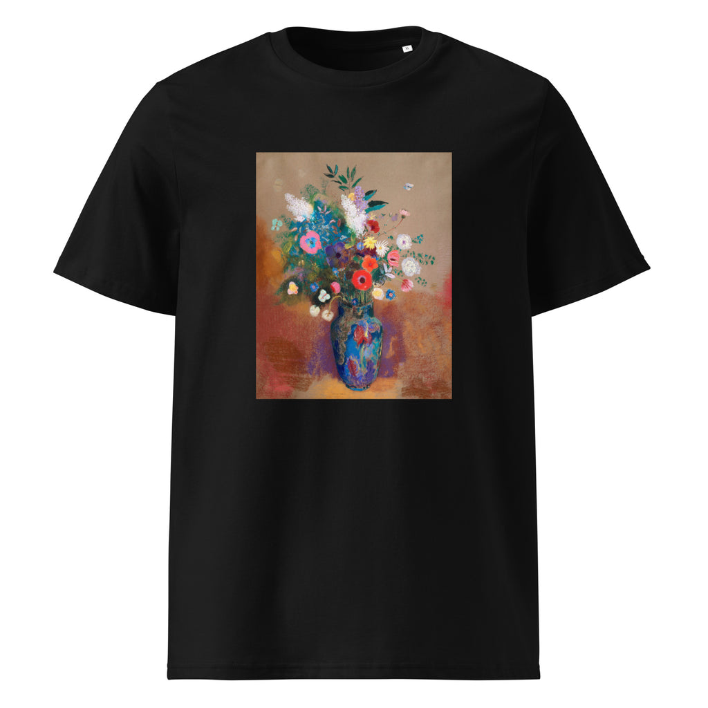 Black T-shirt Bouquet Of Flowers 1900 1905 Premium