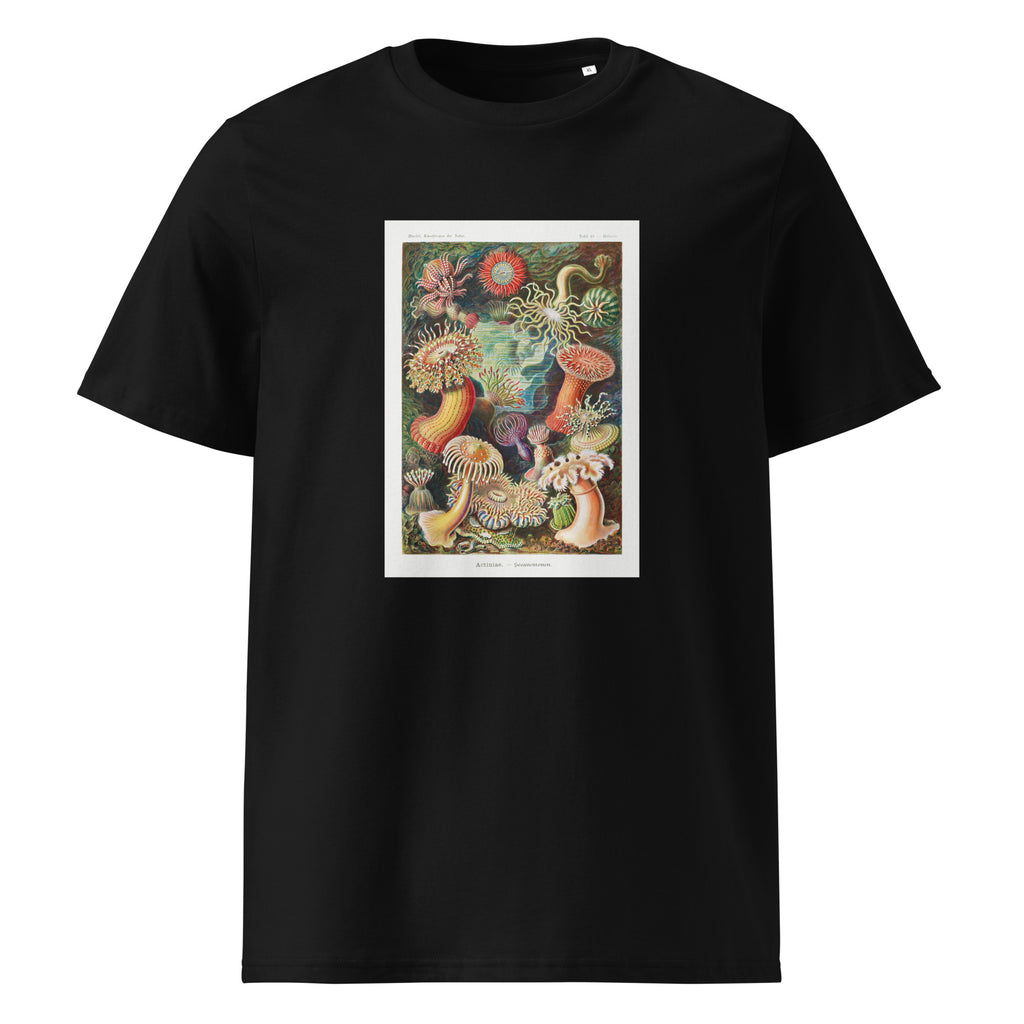 Black T-shirt Actiniae Seeanemonen Premium