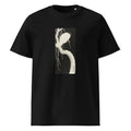 Black T-shirt Heron In Snow Premium