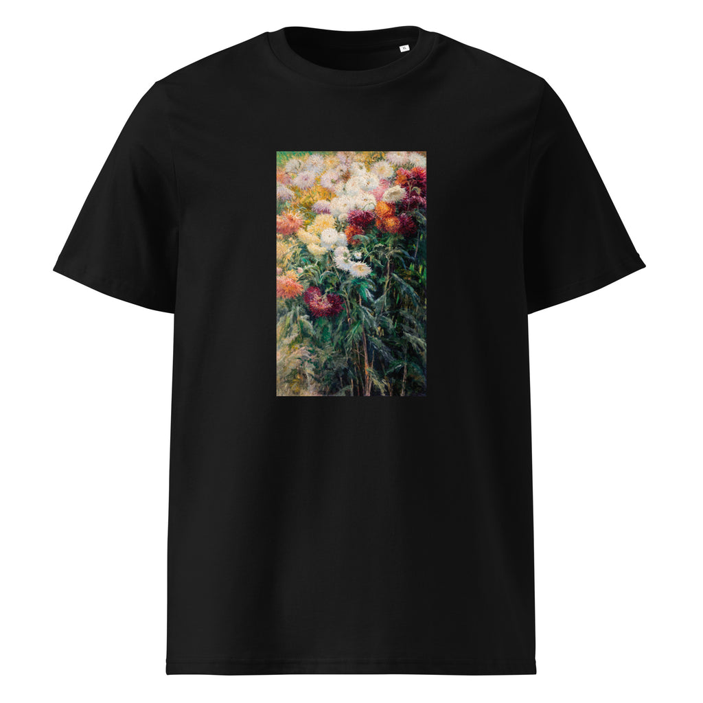 Black T-shirt Chrysanthemums In The Garden At Petit Gennevilliers Painting In High Resolution Premium