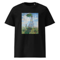 Black T-shirt Claude Monet S Madame Monet And Her Son Woman With A Parasol Famous Painting Premium
