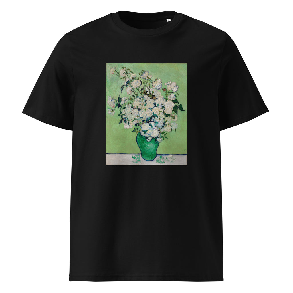 Black T-shirt Roses Van Gogh Met Premium