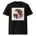 Black T-shirt Stained Glass Fouquet Mucha III Premium